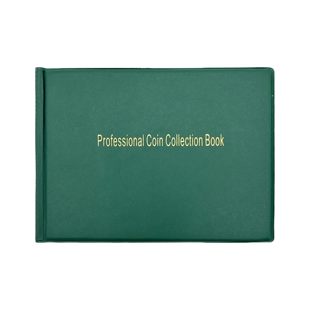 240 Coin Collection Album for Ancient Coin Currency Collection Supplies with Protective Cover Vintage Coin Storage Album