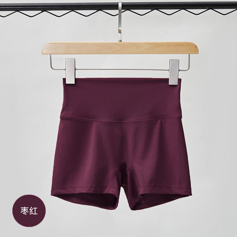 Sports Shorts Spring and Summer New Solid Color Yoga Shorts Tight High Waist Elastic Sports Fitness Three-point Yoga Pants Women
