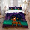3-teiliges Scooby-Doo Bettwäsche-Set für Schlafzimmer - Enthält 1 Bettbezug und 2 Kissenbezüge (Kern nicht enthalten) yy251015233