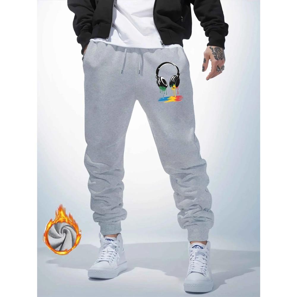 Men Casual Sports Pants Gym Sport Trousers Sweatpants Running Workout Jogging Printed Long Pants