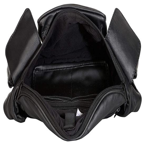 NOORA Black Leather Bags | Stylish Handmade Waist Bags for Unisex |