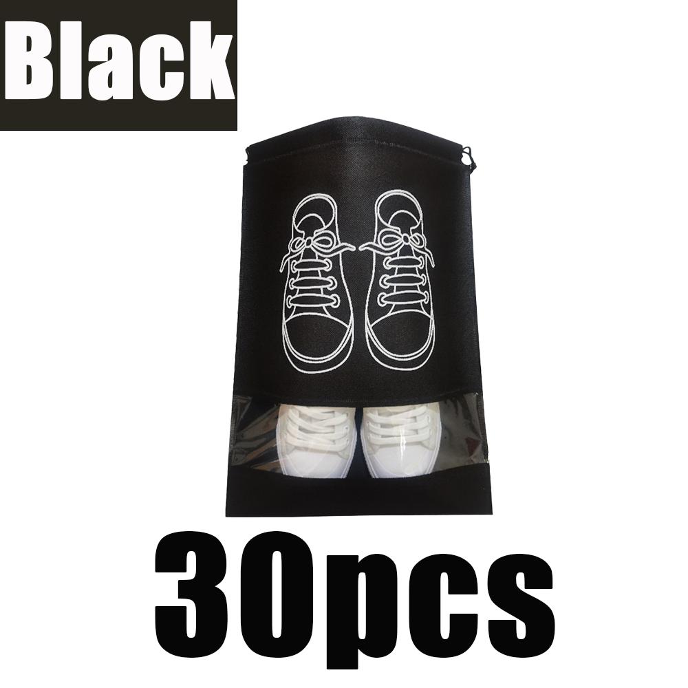 5/10/30pcs Shoes Storage Bags Portable Non-Woven Fabric Large Capacity Travel Waterproof Moistureproof Clothing Classified Bags