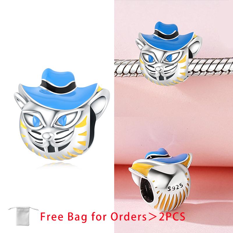 Halloween Purple Flying Witch Bead Components Rabbit Pendant Bead Component Copper Metal Charm Bead Components Compatible With Women Do It Yourself