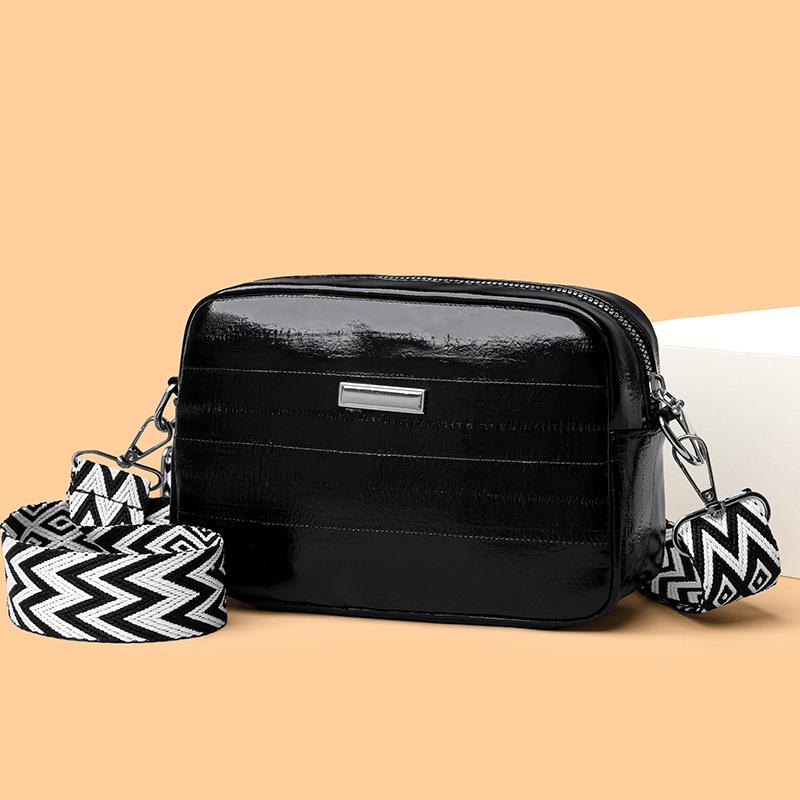 

Stylish Lady Shoulder Bag PU Material Removable Strap Lightweight Spacious for Phe Lipstick Mini Items Compact Daily Accessory чорний