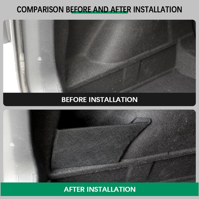 Car Rear Trunk Organzier for Volkswagen VW T-cross Tcross 2018 - 2023 Partition Seperate Board Side Storage Box Accessories