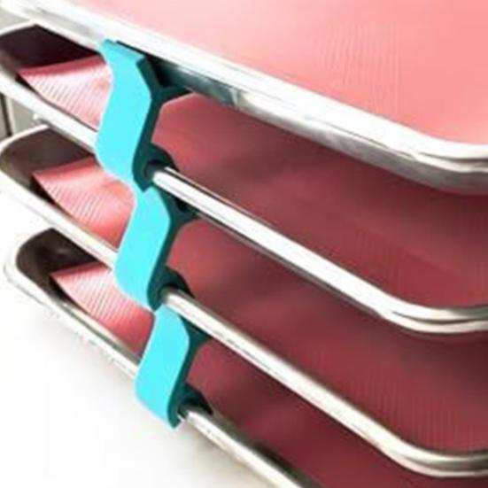 4/8/16Pcs Baking Sheet Stackers Reusable Trays Stacking Holder Space-Saving Multipurpose Tray Stacker Stackable Baking Pan Rack for Home Kitchen