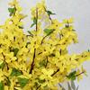 10pcs Simulated Silk 7 Forks Winter Jasmine Branch Wedding Decor Artificial Yellow Winters Jasmines Hotel Auditorium Decoration
