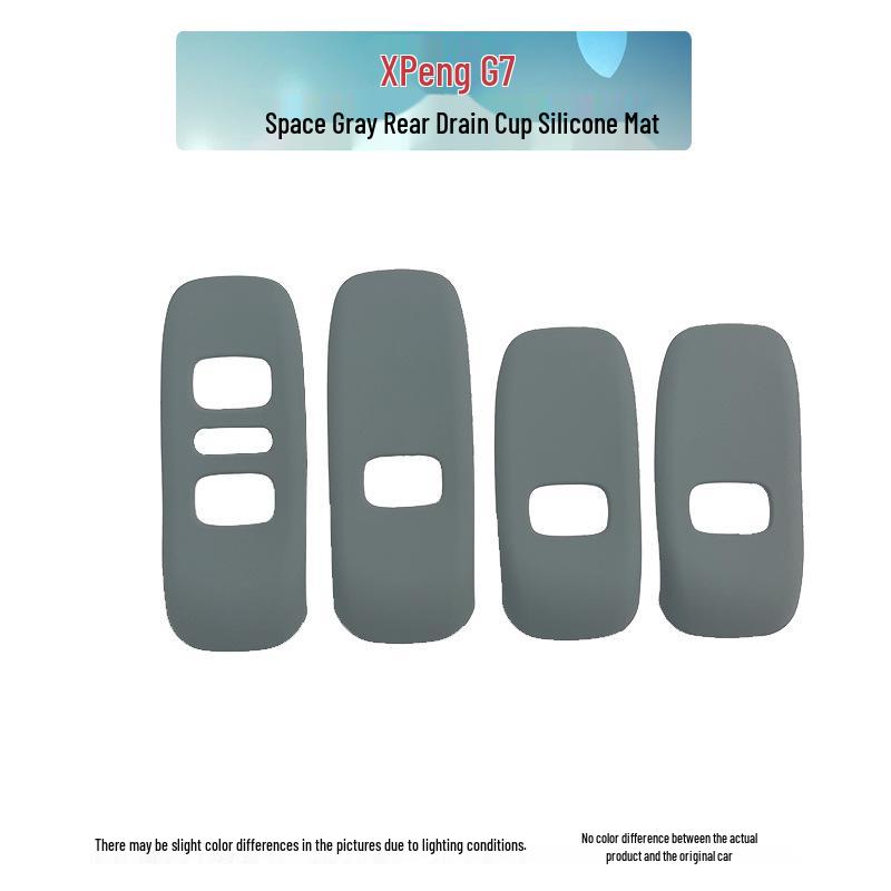 Xiaopeng G7 Rear Armrest Wireless Charging Cup Holder Silicone Pad Accessory