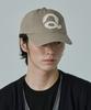 Kyuseu Washed Logo Ball Cap - Ash Beige/White