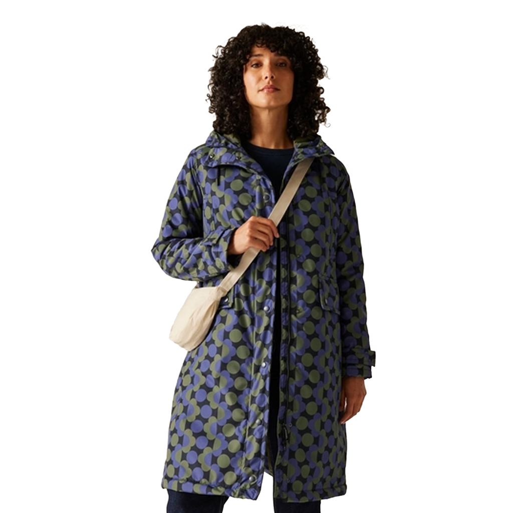 Regatta Womens/Ladies Orla Kiely Floral Long Length Waterproof Jacket