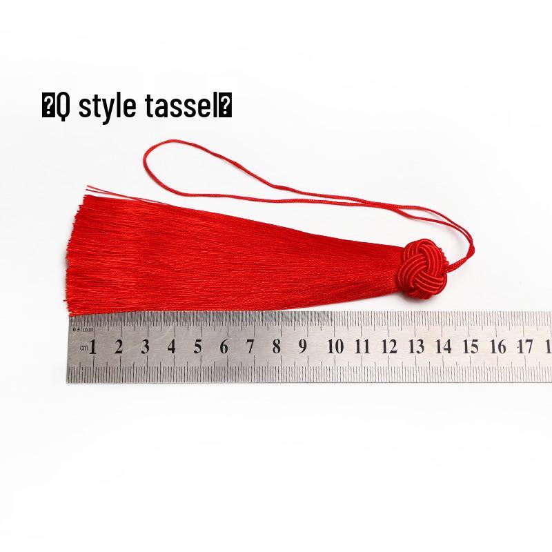 Small Chinese Knot Pendant DIY Tassel - Festive Red 6/8 Plate Hanging Ornament