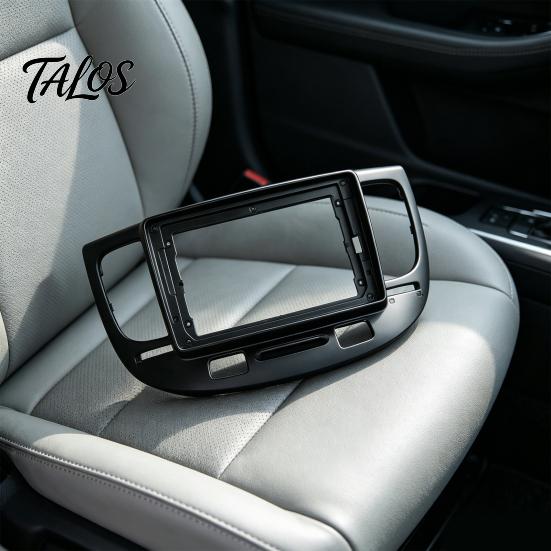 Custom Fit Stereo Panel 9-Inch Car Radio Fascia Frame for Kia Rio 2006, Dash Vehicle Audio Mounting Bezel Navigation Frame, Install Trim, Direct