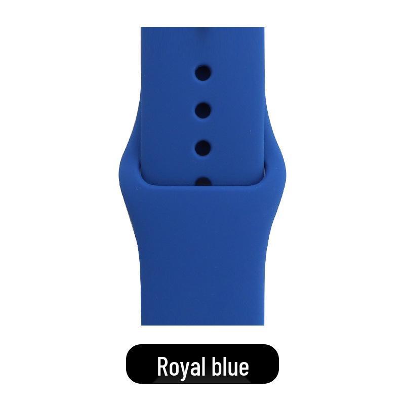 Apple Classic Solid Silicone Strap for iWatch 9/Ultra – Durable Solid Color Band