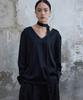 Bundak Saints Skinny Tie Silk Blouse Black