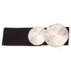 Elastic Waist Belt 6cm Wide Fashionable Buckle Decor Sash Adjustable Stretchy Belt for Women Dresses Jeans Trousers