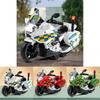 Police Motorcycle Toy With Flashing Lights And Inertial Motion For Kids Play
