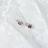 Silver Earrings with Natural Ruby ​​2.863ct (2152965)