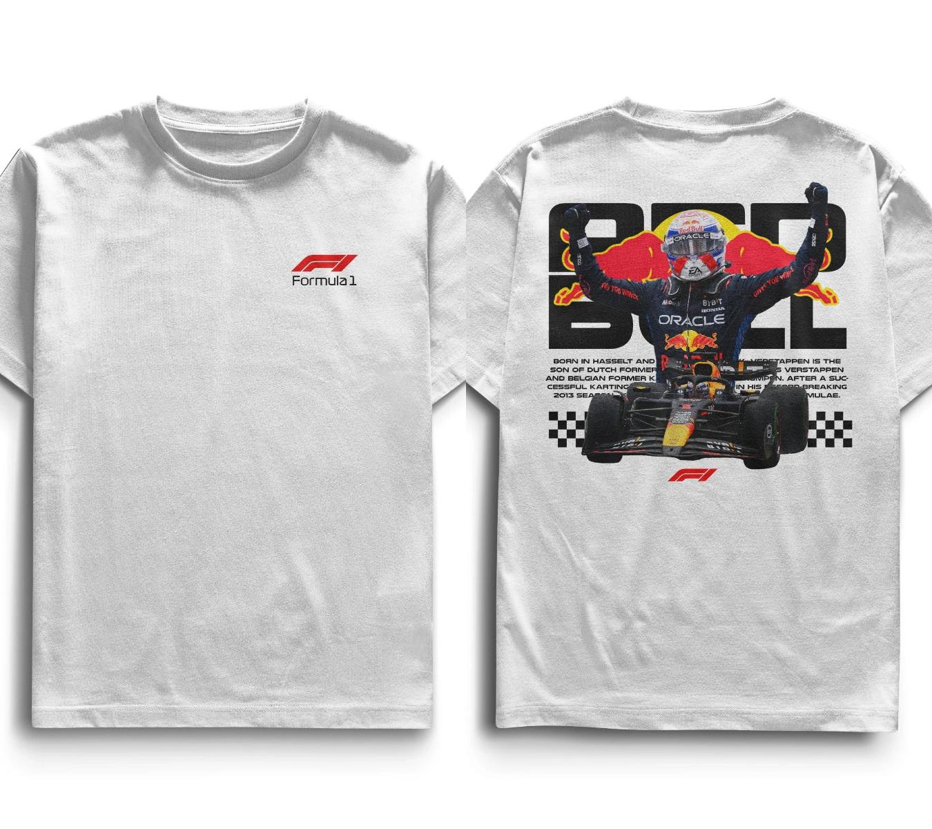 

Red Bull Verstappen F1 Принт Футболка Мужская Женская Хлопок Оверсайз Уличная Одежда Харадзюку Короткий Рукав Высокое Качество Женская Мужская Одежда 4XL