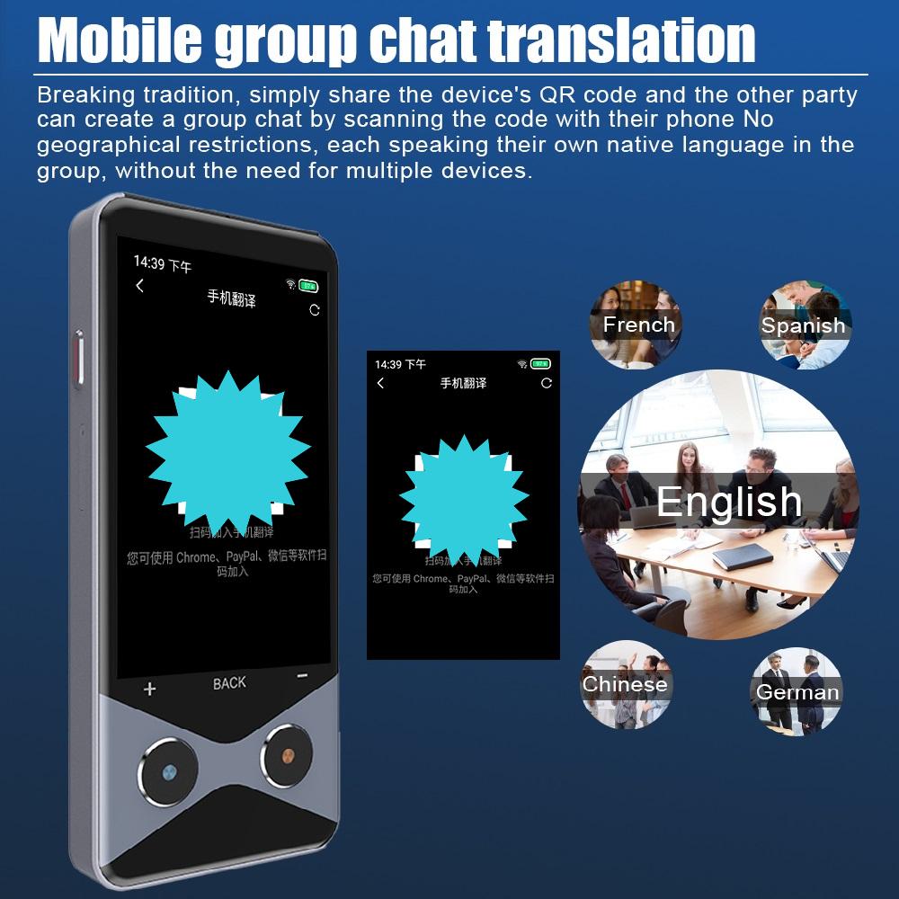 AI Smart Translator, Offline Photo Translator, 3.7-inch 4G/WIFI/Hotspot Multilingual Translation