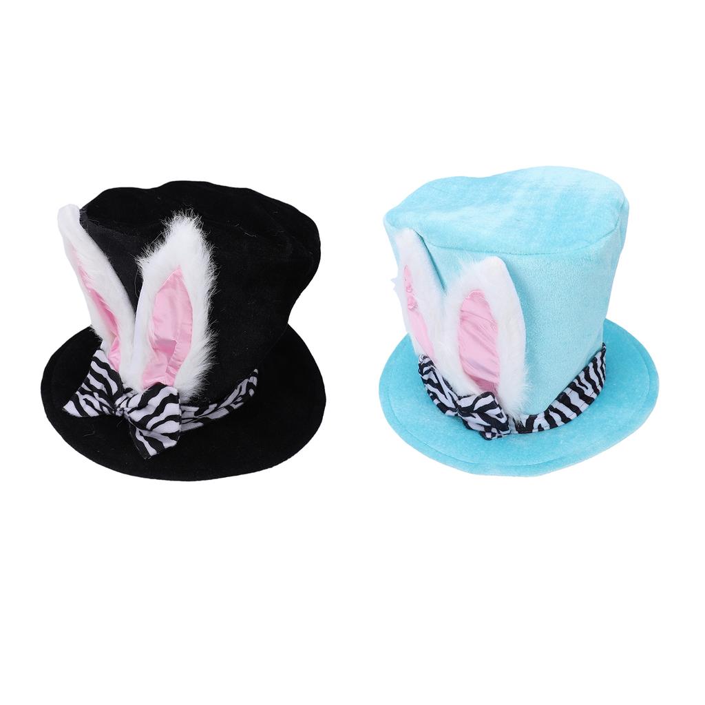 Bunny Ear Top Hat Costume Easter Hat Photography Prop for Tea Party Cosplay Bunny Themed Event