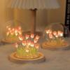Tulip Bouquet Night Light DIY Kit: Creative Handmade Ornament & Gift for Girls and Best Friends