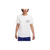T Shirts Men's White Crew Neck Moderate Straight Fit FD0040-100