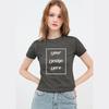 240 GSM 100% Cotton Women Retro T-Shirt Customized Pattern Print Short Slimming Streetwear Casual O Neck Short Sleeves Hot Grils T-Shirt