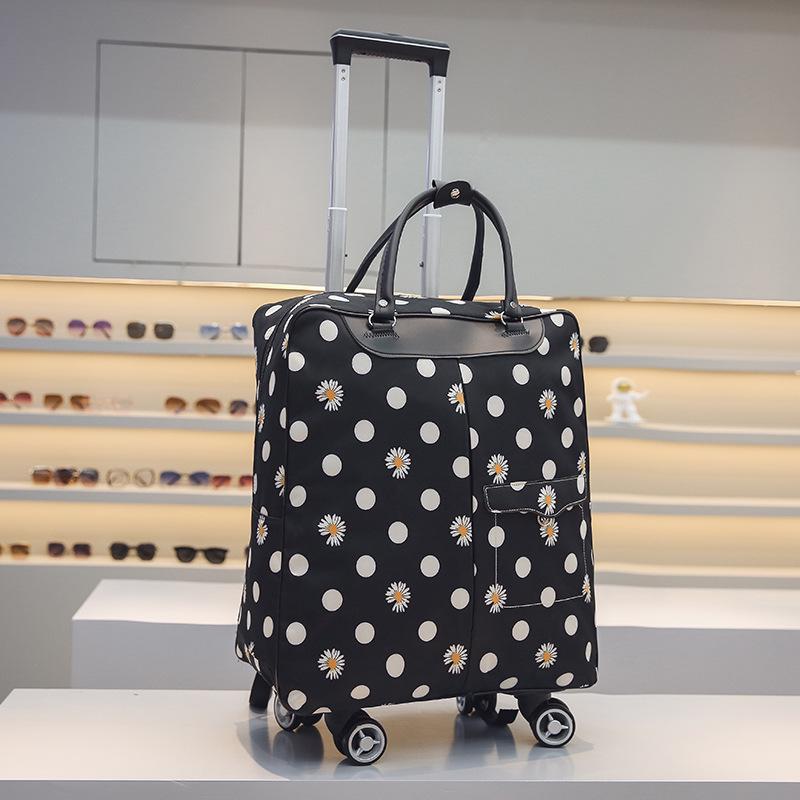 Large Capacity Korean-Style Trolley Backpack for Students, Ideal for Short Trips, Customizable with Logo Printing