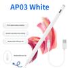 Magnetic Capacitive Writing with 2 In 1 Tip Rechargeable Active Pen for Pencil Compatible Devices & Touch Screens