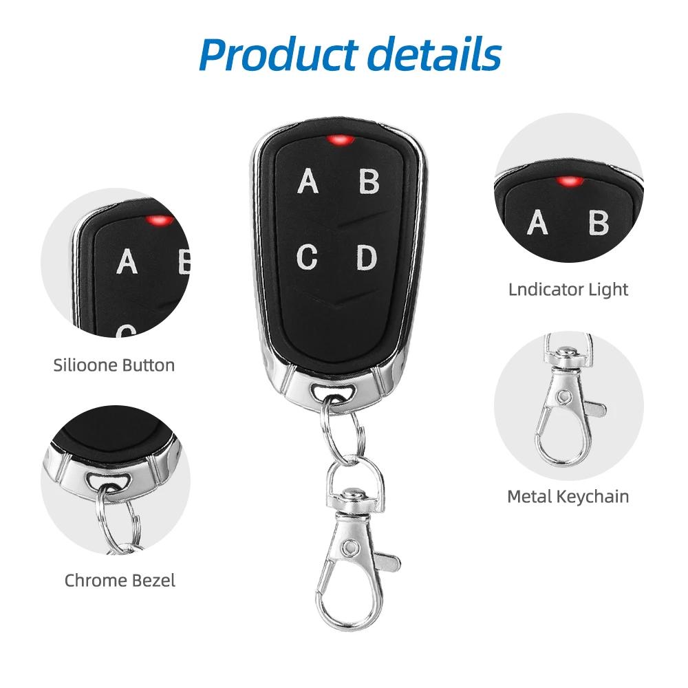 1/5/10pcs 433MHz Remote Control Electric Gate Garage Door Opener Remote Control Duplicator Fixed Rolling Code Cloning Code Car