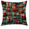 Christmas Pillow Cover Holiday Decoration Realistic Sofa Cushion Cover Bedroom Pillow