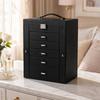 Jewelry Organizer Box with Drawers Compartmentalized for Vanity