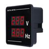 Digital AC Voltmeter Frequency Meter Tester Gauge Panel Mounting LED Display 50500V 10.099.9hz