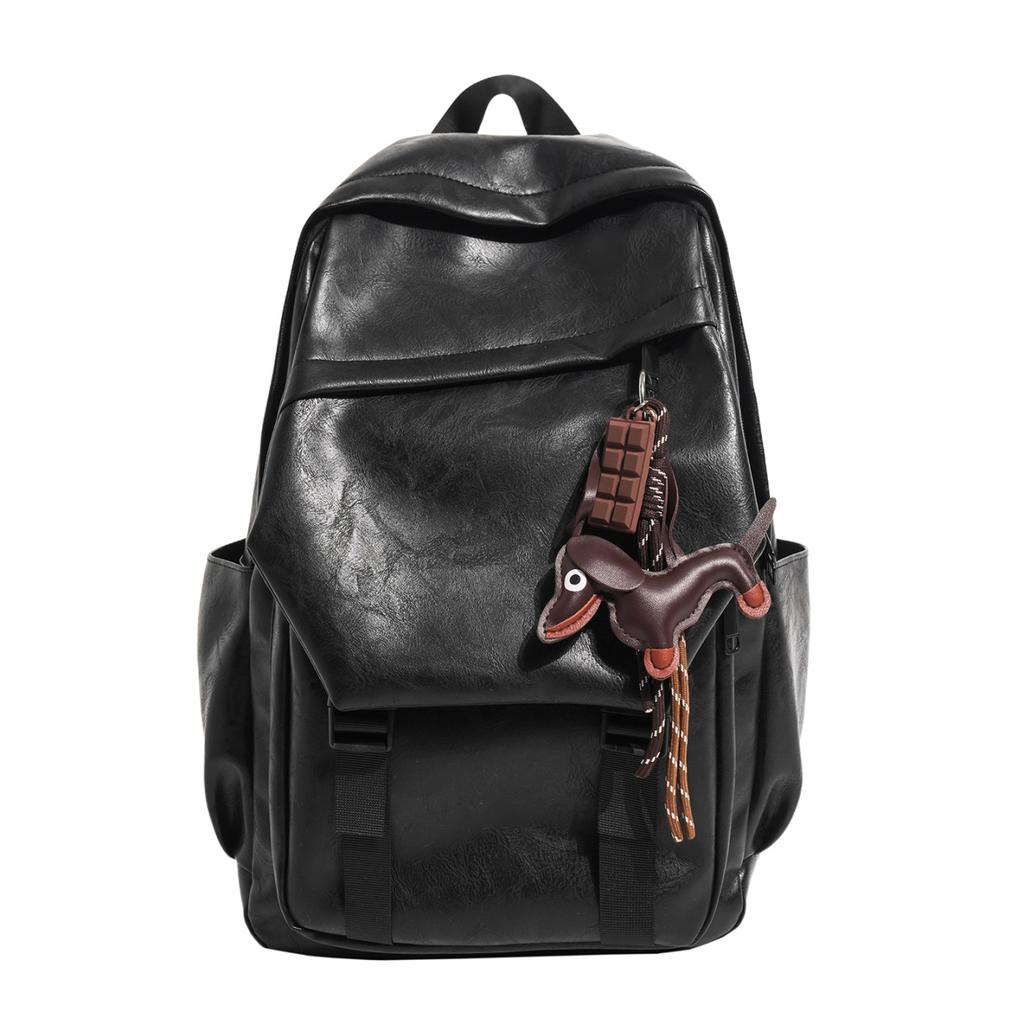 Schoolbag Casual Backpack 1011 Large Capacity Leather Backpack Trend Travel College Student School Bag Ladies Computer Bag