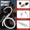 KIFIDAN 2 Set Motorcycle Brake Bleeder Kit with Brake Bleeder Hose & One Way Check Valve & Clamps,Professional Brakes Fluid Bleeders Kit Automotive