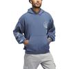 adidas Originals La To The World Grafická Módní Sportovní Mikina s Kapucí Unisex Mikiny Inkoustově Modrá Bílá JI6956