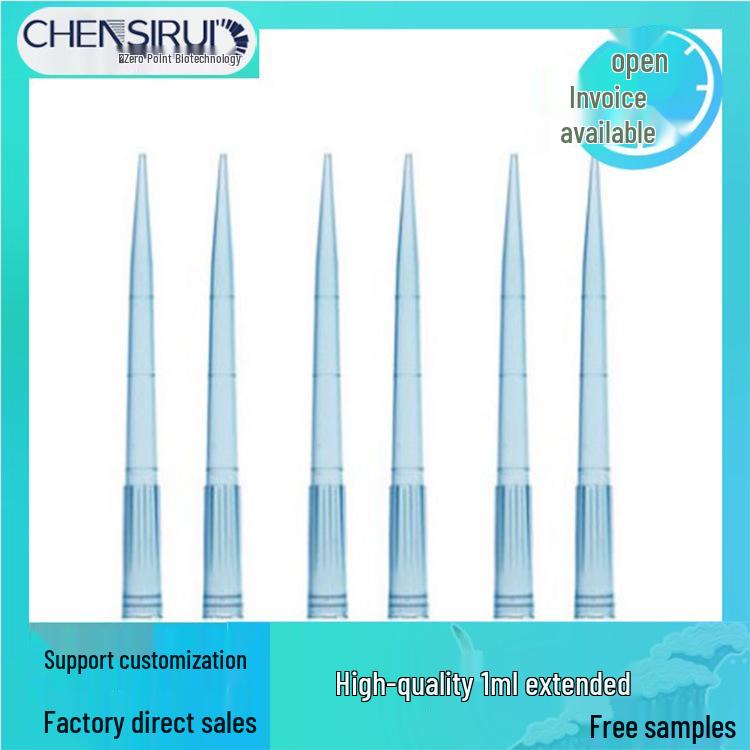 1ml Blue Extended Pipette Tips, 500 Pack