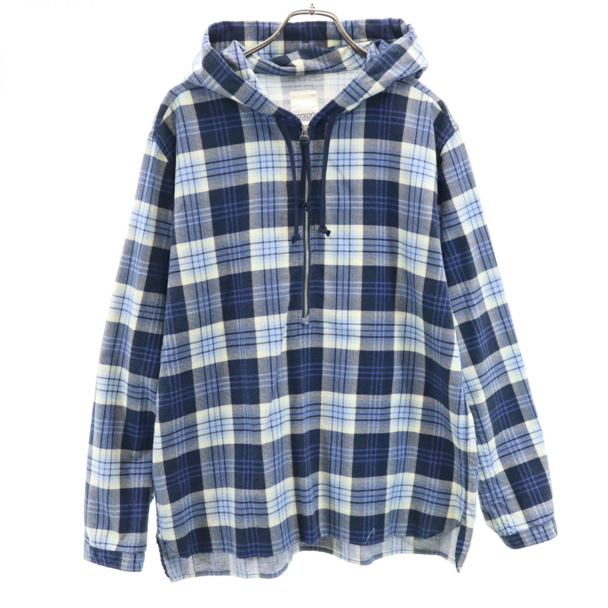 

YSTRDY S TMRRW made in Japan Check Pattern Half zip Food jacket pullover Men s Used