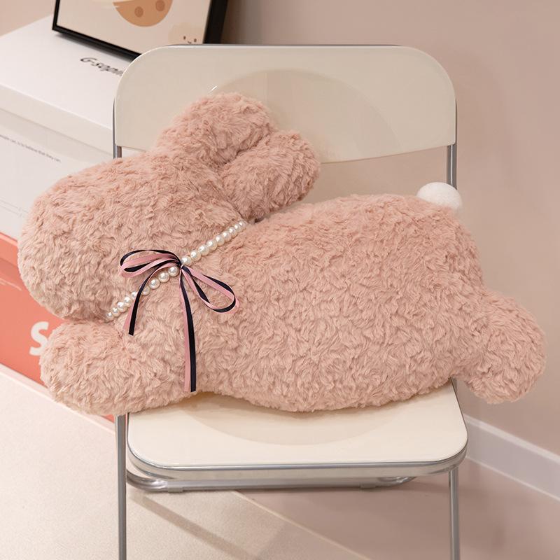 Bow Rabbit Pillow Plush Toy Doll Rabbit Doll Home Sofa Pillow Muppet Doll