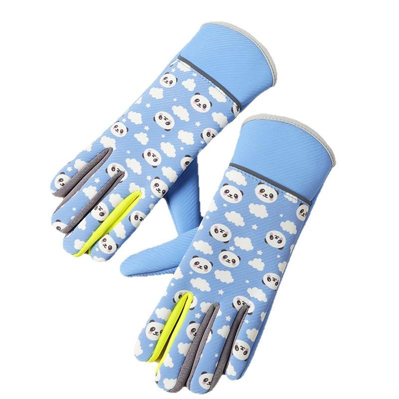 Winter Kinder Warme Handschuhe Ougrass Panda Herren und Damen Kinder Plus Samt Wasserspritz- und Winddicht Verdickt Outdoor-Handschuhe