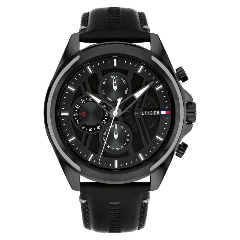 Tommy Hilfiger 1710654 Black Quartz Men s Watch чёрный