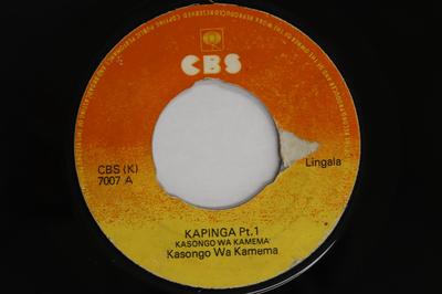 7inch Record KASONGO WA KAMEMA - Kapinga Pt.1 / Pt.2 CBS7007 CBS Kenya World Music Used