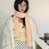 Narrow Cashmere Knitted Scarf Korean Style Winter Neck Warmer Soft Dopamine Dot Scarf  Daily