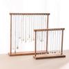 Solid Wood Retro Walnut Necklace Display Stand - Luxury Jewelry Storage for Live Room & Window Display