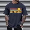 Men's Crew Neck Letter Printed Short Sleeve Fashion Cotton Top Versatile T-Shirts Men’s