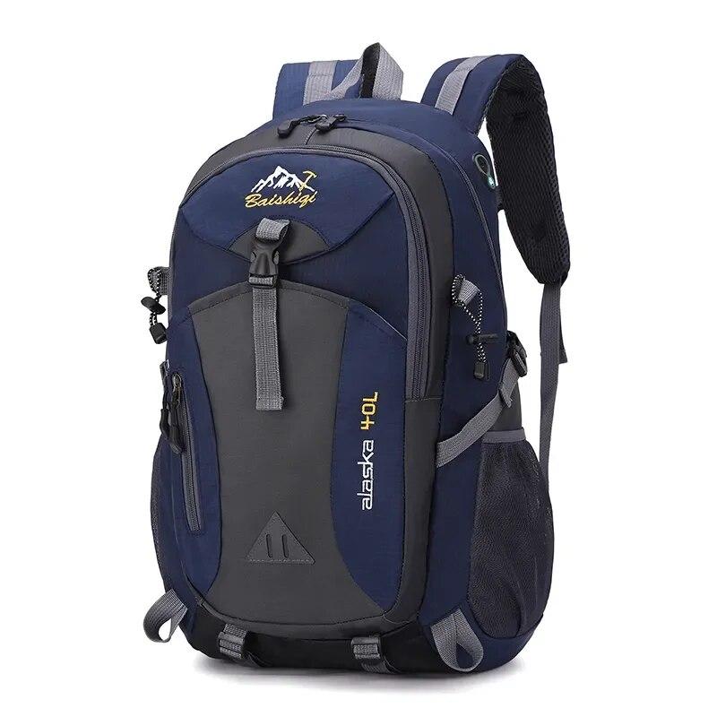 Classic Men Backpack Nylon Waterproof Men Casual Outdoor Travel Backpack Hiking Camping Mountaineering Backpack Sports Bag Women