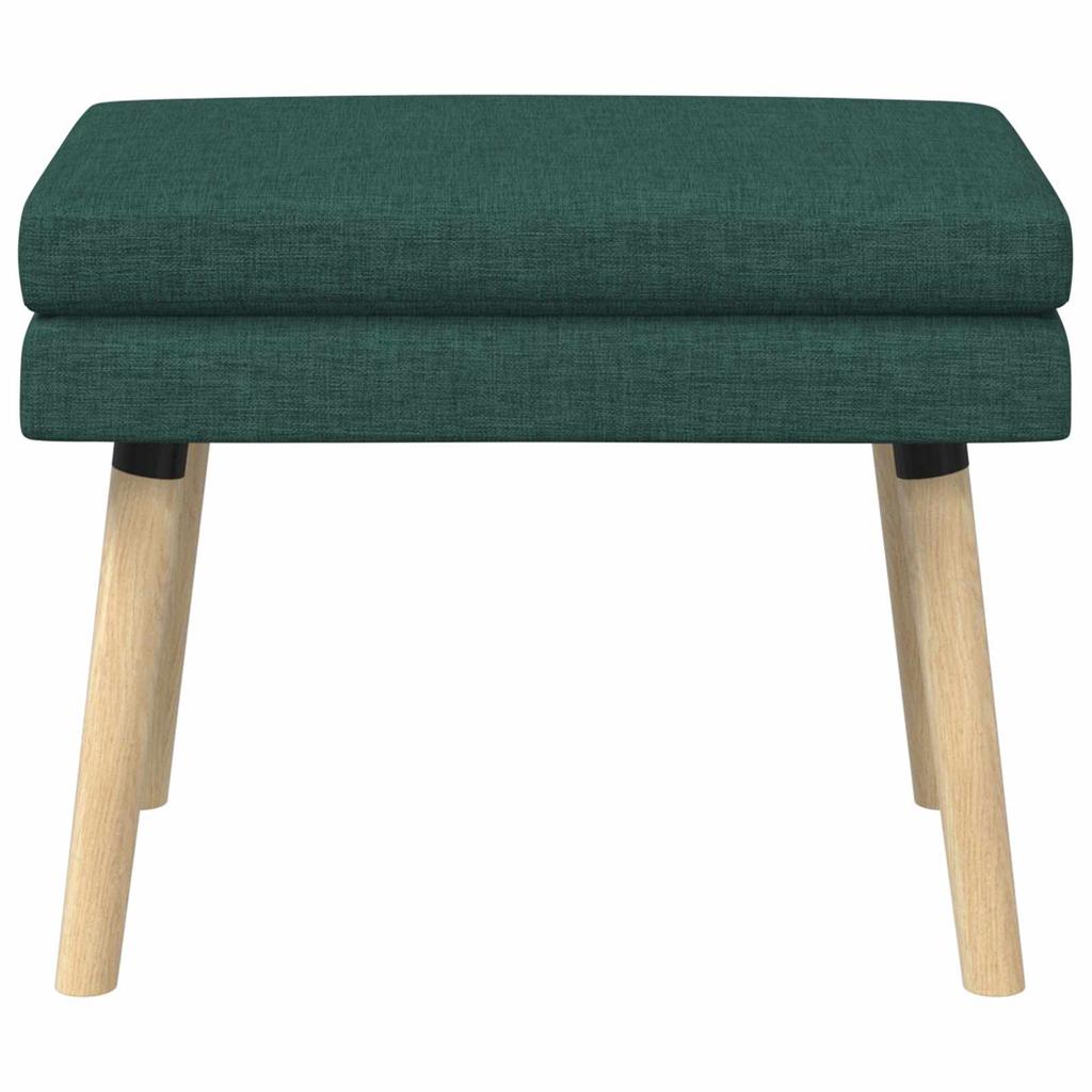 Double Layer Bench Dark Green 60 X 40 X 46 Cm Fabric