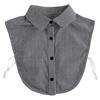 Detachable Lapel Half Shirt Houndstooth Adjustable Neckline Simple Plaid Fake Collar  Female