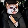  Car Neck Pillow Cute Cartoon Neck Pillow for Car Creative Two Siberian  Dog Headrest Unique Car Neck Support Pillow