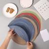 Heat-Resistant Placemat Non-Slip Table Mats for Dining Elegant Round Coasters for Home Kitchen Party Rustic Kitchen Decor